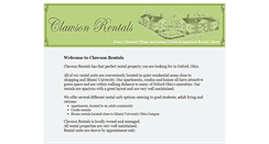 Desktop Screenshot of clawson-rentals.com