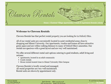 Tablet Screenshot of clawson-rentals.com